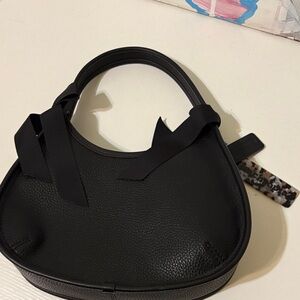 Coach Black Pebbled Leather Shoulder Bag.